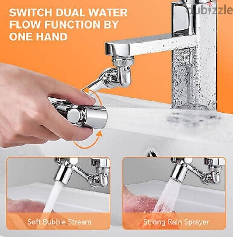 Universal 1080° Rotation Faucet Aerator Splash Filter Kitchen Faucet 0