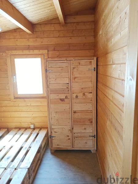 wood creative pallets closets خزانة طبالي خشب 5