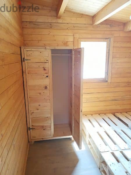 wood creative pallets closets خزانة طبالي خشب 7