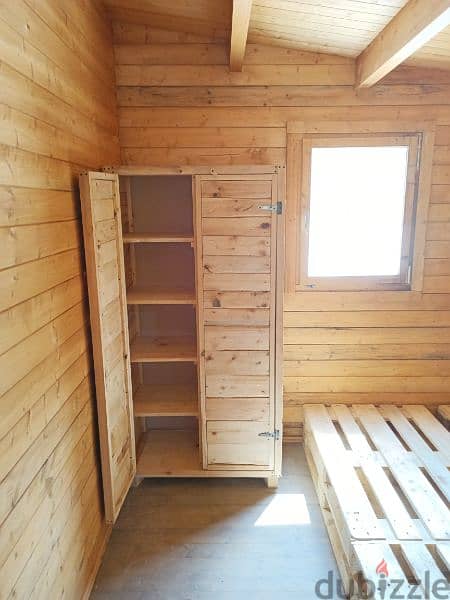 wood creative pallets closets خزانة طبالي خشب 9