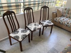 Solid wood chairs qty 3