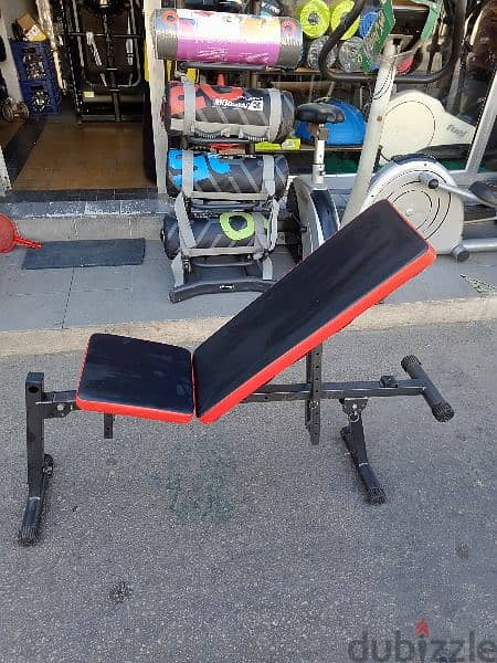 adjustable bench like New 03027072 GEO sport بنش متحرك بحالة ممتازة 0