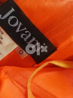 dress orange jovani size 0 0