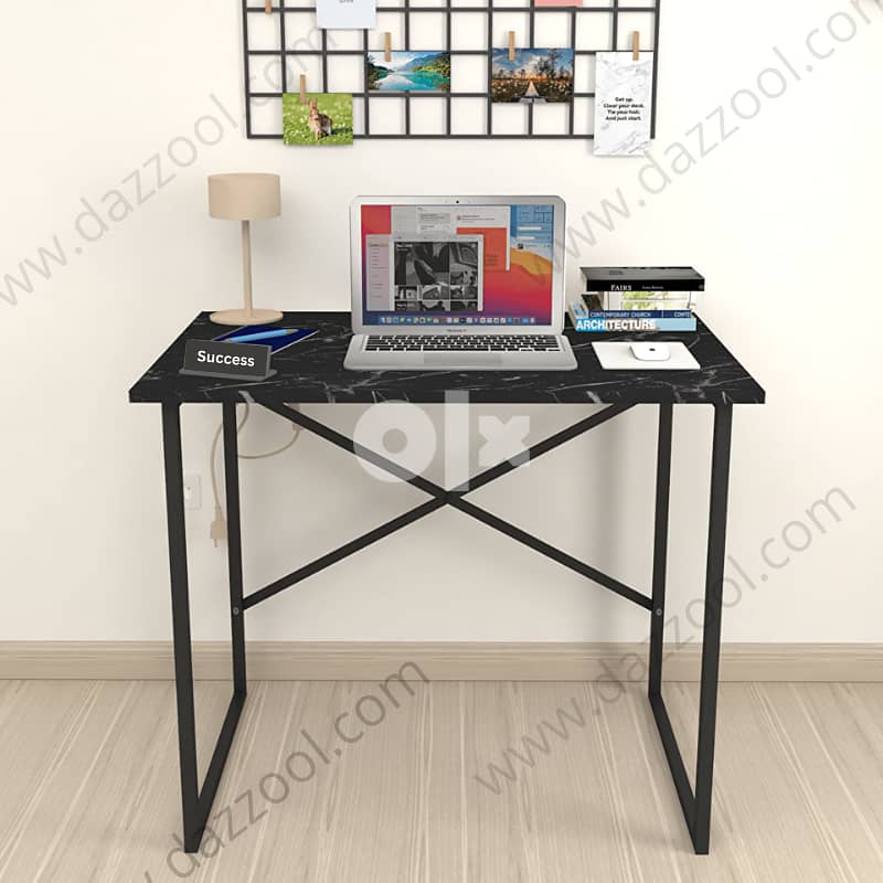 Office Desk Study Desk Laptop Computer Desk Metal/Wood طاولة درس مكتب 3