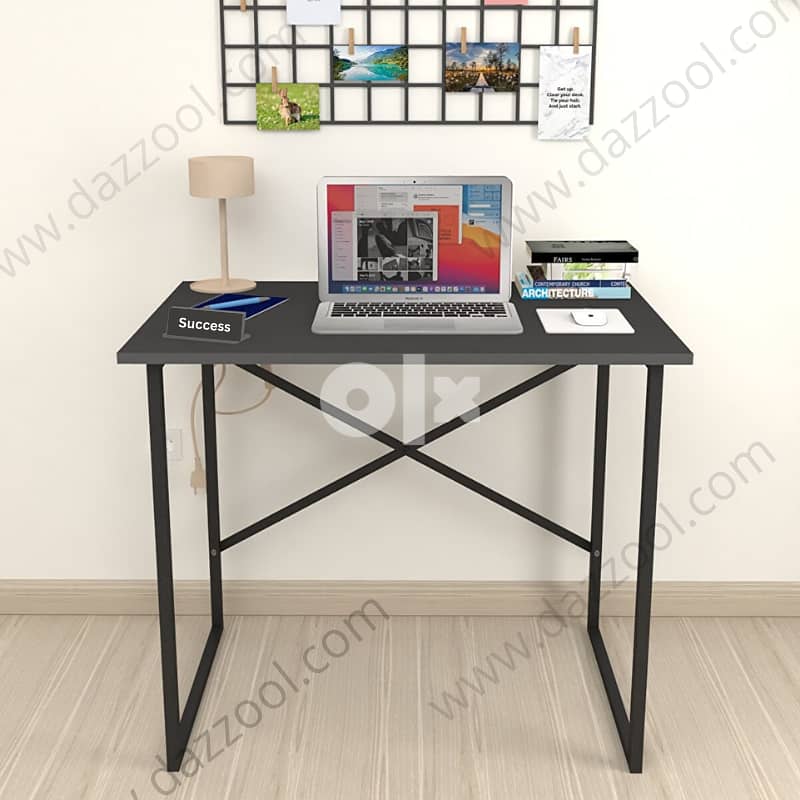 Office Desk Study Desk Laptop Computer Desk Metal/Wood طاولة درس مكتب 4