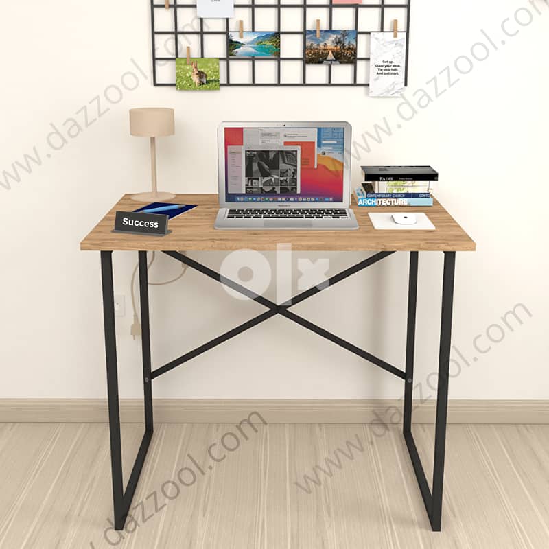 Office Desk Study Desk Laptop Computer Desk Metal/Wood طاولة درس مكتب 5