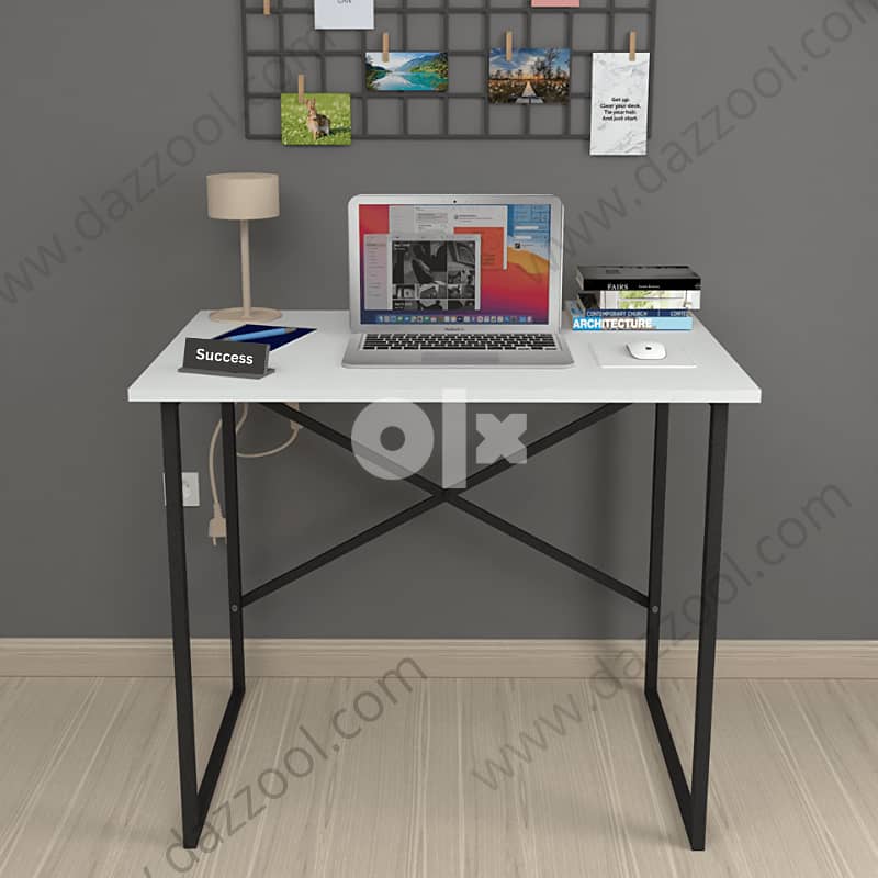 Office Desk Study Desk Laptop Computer Desk Metal/Wood طاولة درس مكتب 7