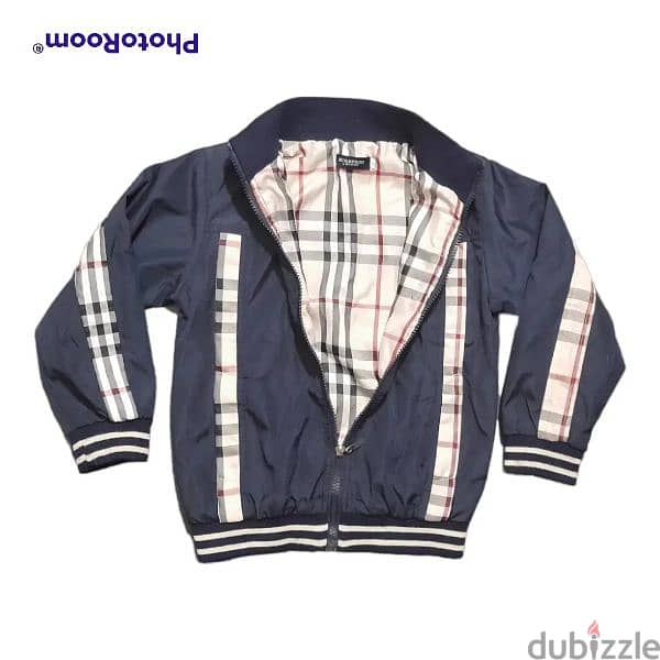 Burbbery Navy Kids Jacket 2