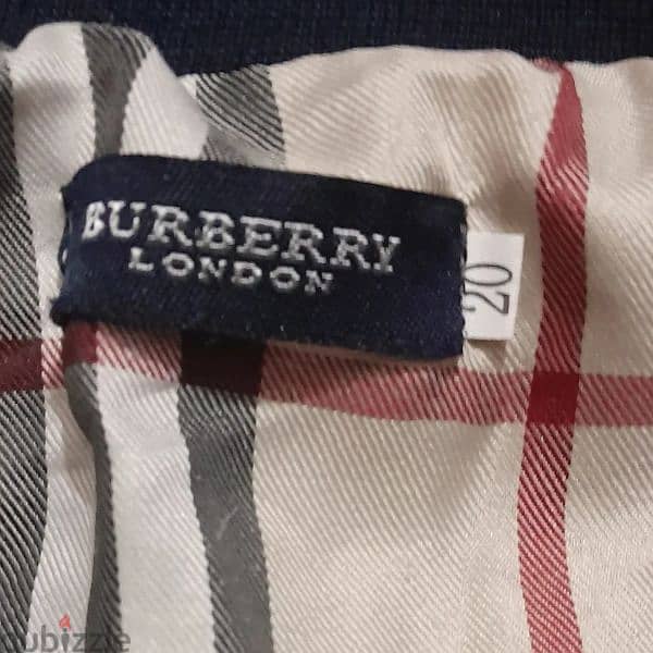 Burbbery Navy Kids Jacket 3