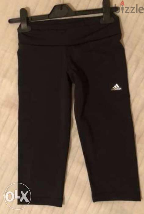 Adidas black capri size S 1