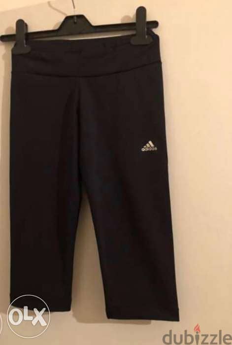Adidas black capri size S 2