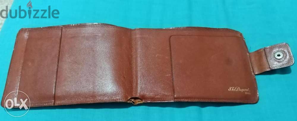 Vintage Dupont leather wallet. . . france 5
