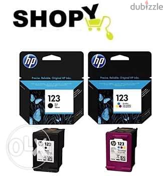 original HP ink black and colour