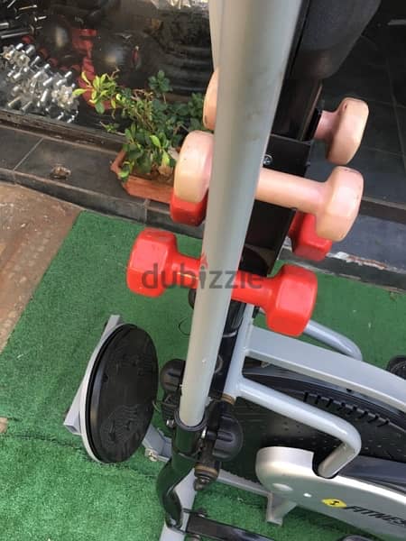 elliptical Byke with dumbells and twister like new 70/443573 RODGE 7