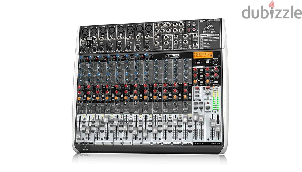 Behringer Xenyx QX2222USB Mixer with USB and Effects 0