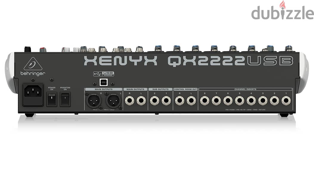 Behringer Xenyx QX2222USB Mixer with USB and Effects 2