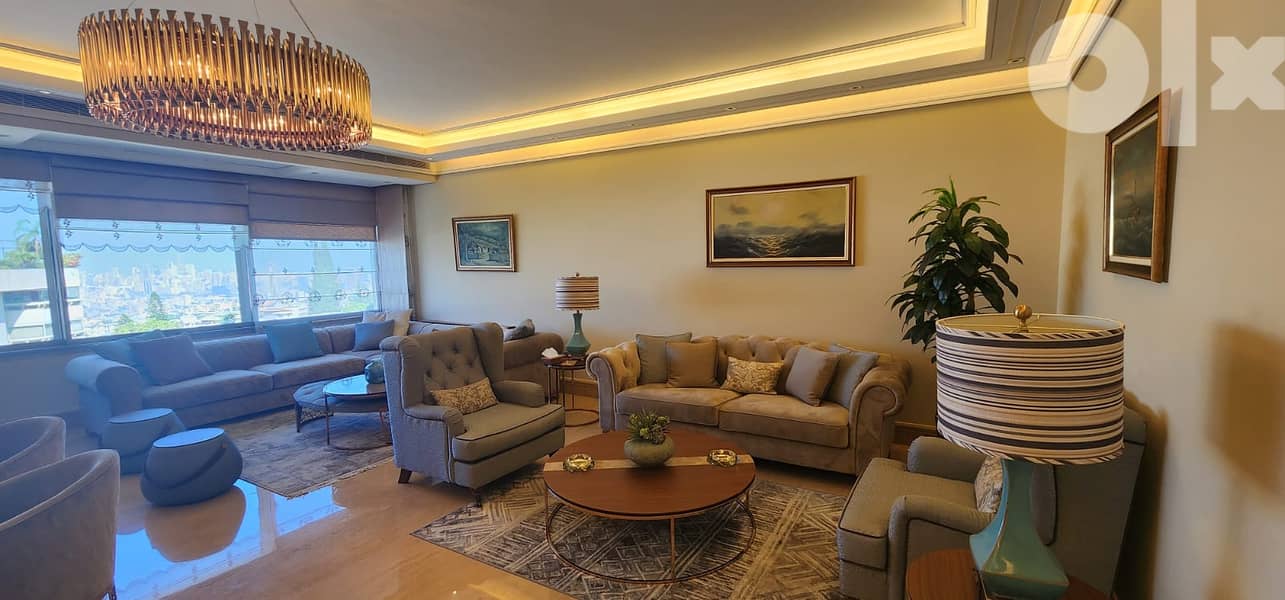 L10107-Fully furnished luxurious apartment for Rent in Baabda Brasilia 2