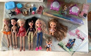 collection of Bratz dolls