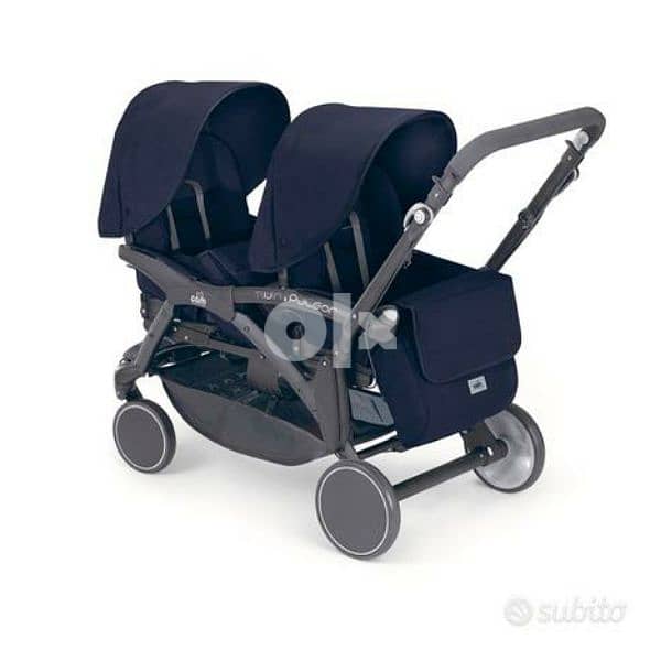Cam Original twins stroller with all accessories 2