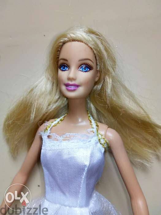 BARBIE CIVIL BRIDE Mattel as new dressed doll 2000 bending legs=15$ 3