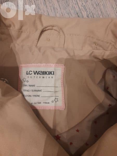 jacket lc waikiki new size 3-5y 2