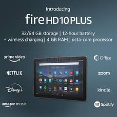 Fire HD 10 Plus 2023, 10.1", 1080p Full HD