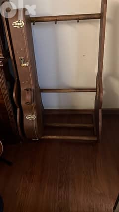 wooden guitar stand 0