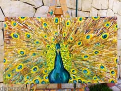 peacock painting 0