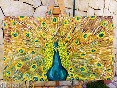 peacock painting