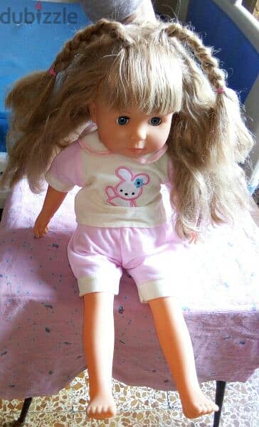 BAYER BABY GIRL TALKER Used Still Good doll 50Cm Working Mechanism toy 7