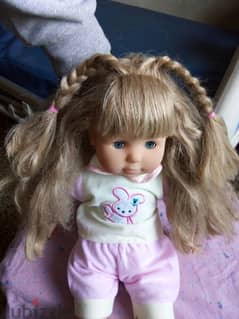 BAYER BABY GIRL TALKER Used Still Good doll 50Cm Working Mechanism toy