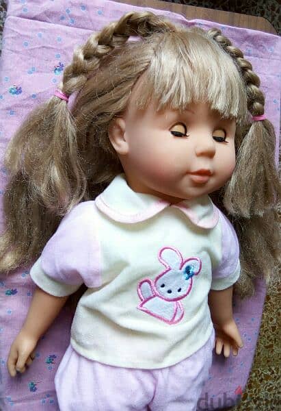 BAYER BABY GIRL TALKER Used Still Good doll 50Cm Working Mechanism toy 3