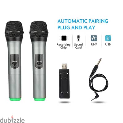 Langting UHF Dual Channel Wireless Handheld Microphones