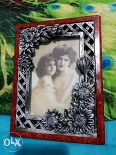 2 Vintage Metal Photo frames