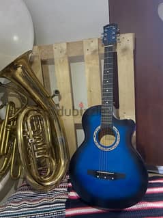 Acoustic Guitar Blue - غيتار 0
