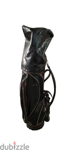 Golf bag Black Leather vintage for man made in the USA AShop™ 0