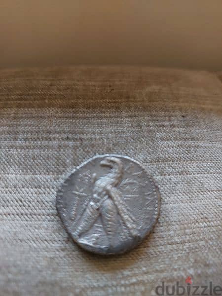 Ancient Greek Seleukid Silver Tetradrachm of Demetrius II  year 128 BC 1