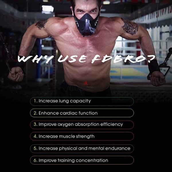FDBRO Sport Masks for Training Fitness 6