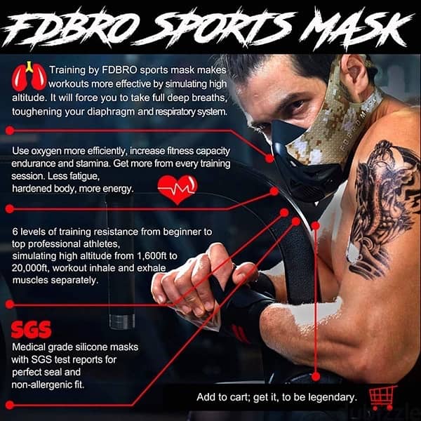 FDBRO Sport Masks for Training Fitness 7