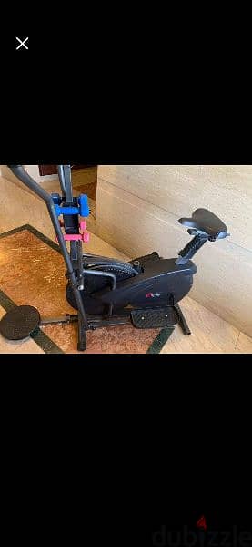 4 in1 Elliptical and bike machine 03027072  مكنة كارديو لحرق الدهون