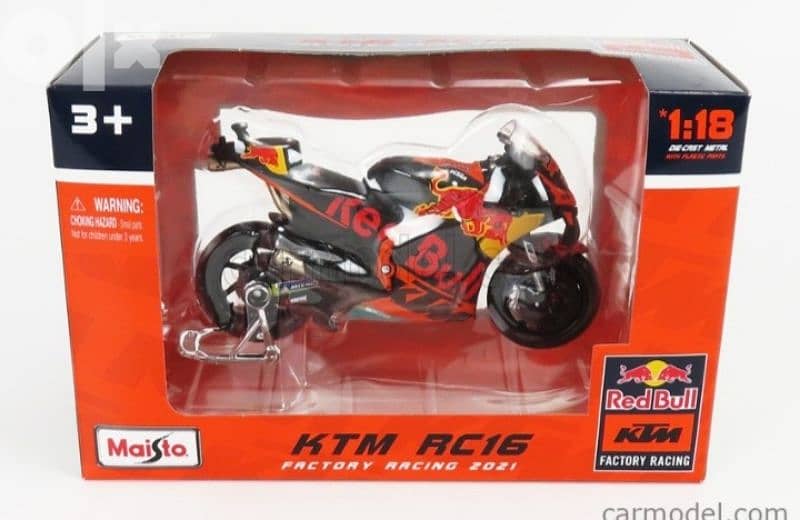 KTM Rc16 Racing diecast motorcycle model 1:18. 3