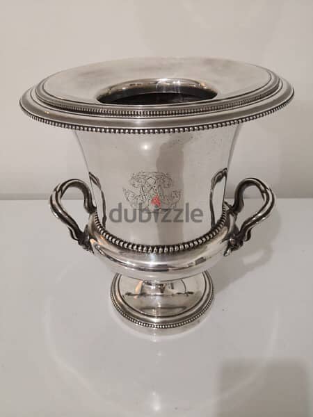 antique christofle champagne silver bucket 0