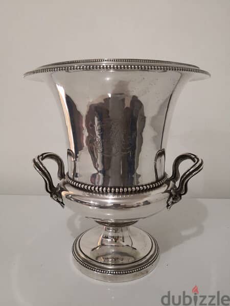 antique christofle champagne silver bucket 2