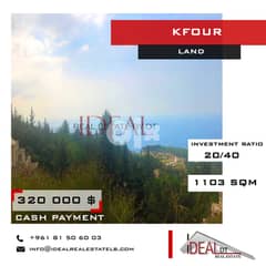 Land for sale in kfour 1103 sqm REF#WT38065