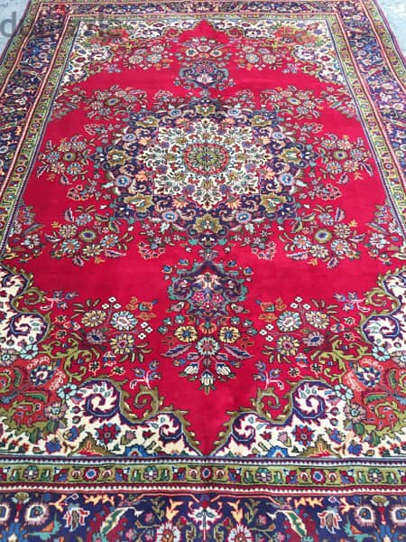 سجاد عجمي. تبريز300/203. Hand made. Persian Carpet 1
