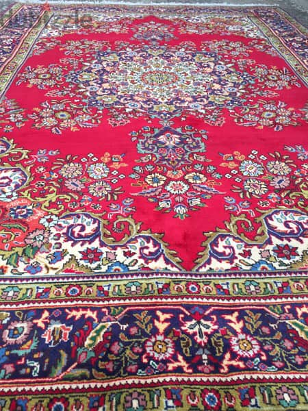 سجاد عجمي. تبريز300/203. Hand made. Persian Carpet 2