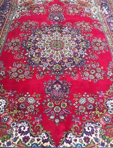 سجاد عجمي. تبريز300/203. Hand made. Persian Carpet 4
