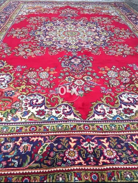 سجاد عجمي. تبريز300/203. Hand made. Persian Carpet 6