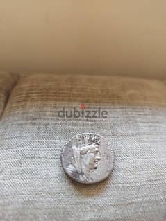 Ancient Phoencian Silver Coin Tetradrachm Goddess Tyche  year 80 BC 0