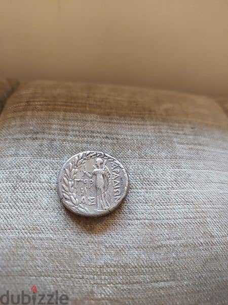 Ancient Phoencian Silver Coin Tetradrachm Goddess Tyche  year 80 BC 1